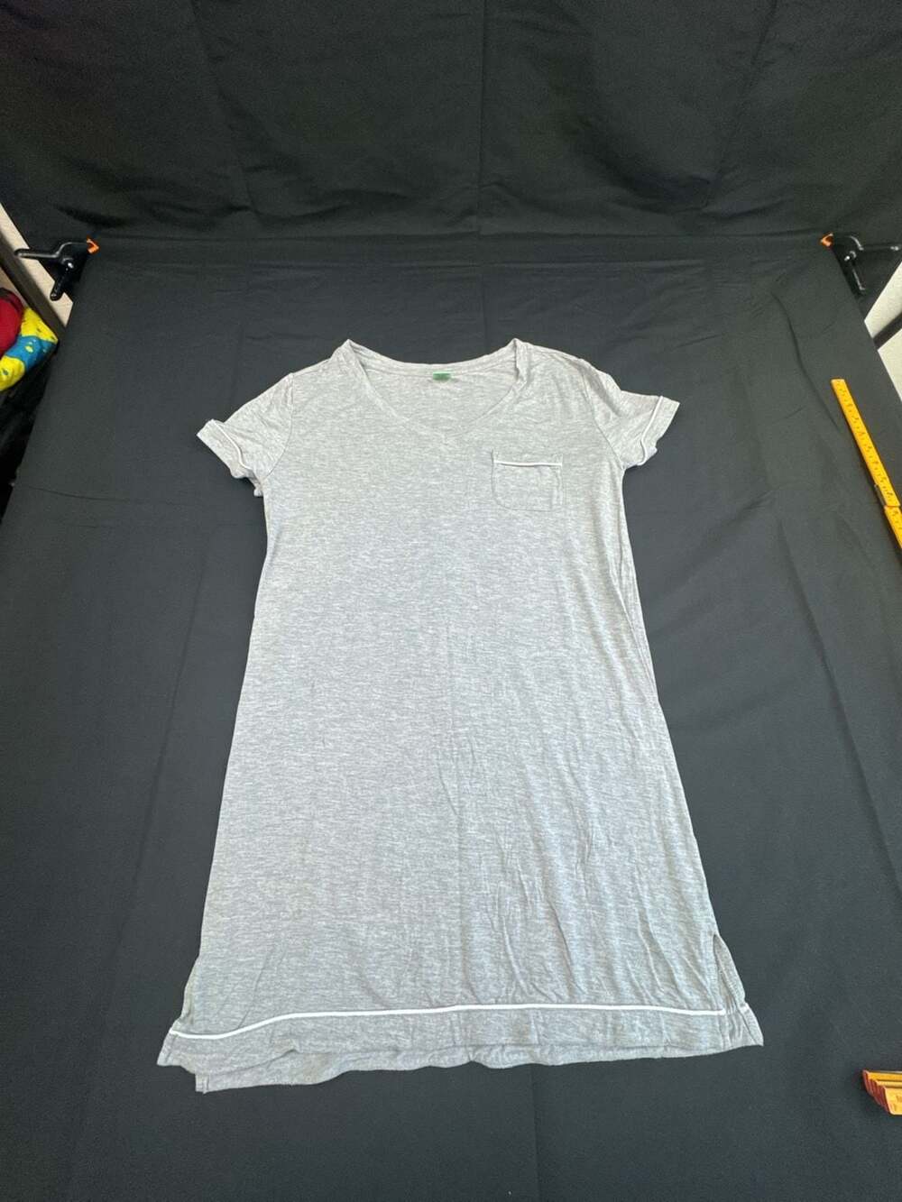 Honeydew Intimates Gray Modal Spandex Knit Short Sleeve Sleepshirt Nightgown